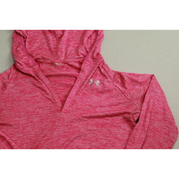 Under Armour Women Pink Hoodie Sweatshirt Running Size Small - Picture 3 of 8